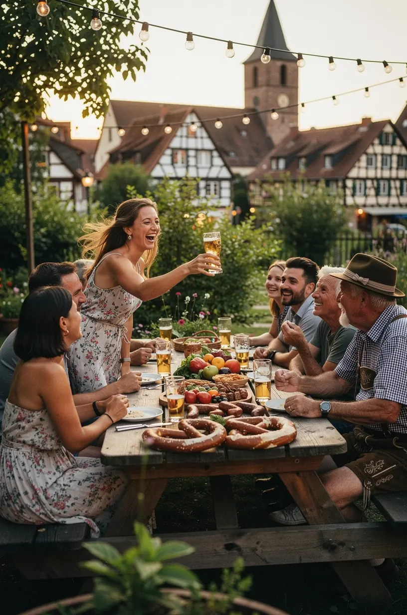Gemütliches kleines Café mit hausgemachten Kuchen und regionalen Kaffeespezialitäten in einer weniger bekannten deutschen Ortschaft.